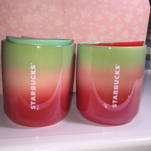 Two HOLIDAY STARBUCK Mugs